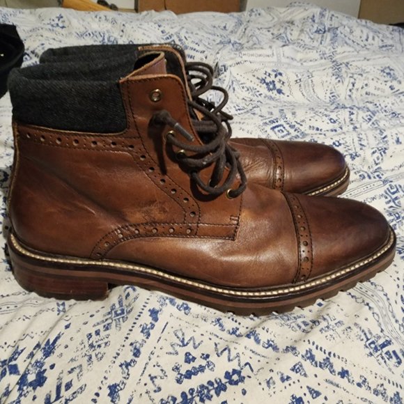 Warfield and Grand brown leather hukka boots 11M main image 6
